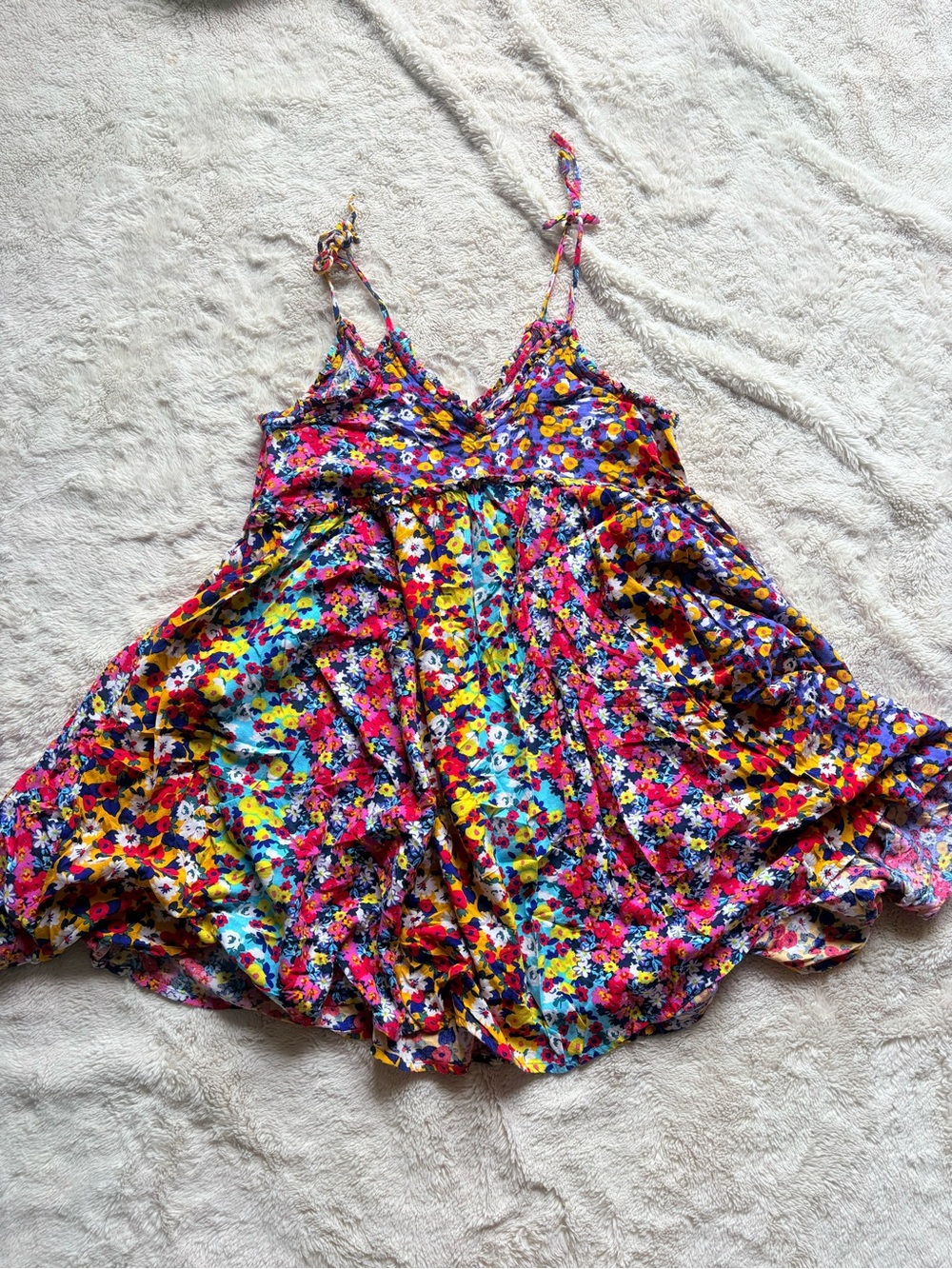 Patrons of Peace Festival Boho Cottagecore Farmcore Flowy Sundress Babydoll Smal - Picture 12 of 12